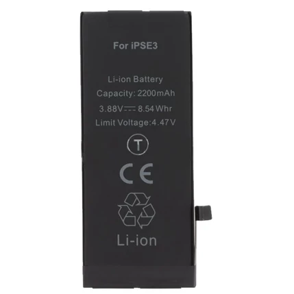 Apple A2819 iPhone SE 2022 2200mAh, Akkumulátor + ragasztó Li-ion (Magasabb kapacítású)