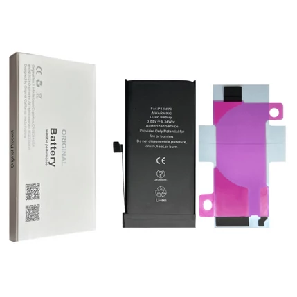 Apple A2660 iPhone 13 Mini 2406mAh, Akkumulátor + ragasztó (OEM) Li-Ion (közvetlen telepítés, nincs felugró ablak, 100%-os állapot)