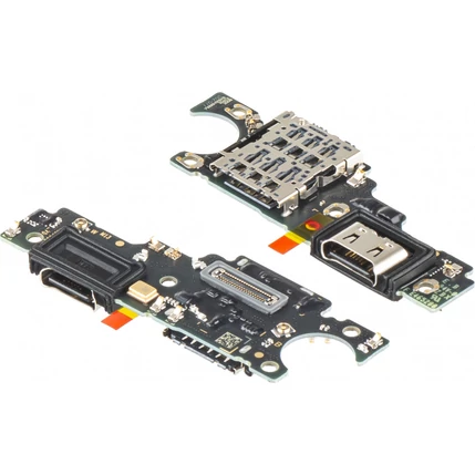 Honor 400 Smart 4G, Töltő csatlakozó panel mikrofonnal, 0235AQWU (USB-C) (GYÁRI) (SERVICE PACK)