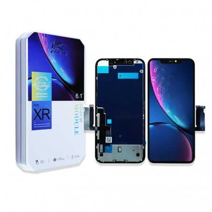 Apple iPhone XR, LCD kijelző érintőplexivel (LTPS JK FHD1080p), fekete