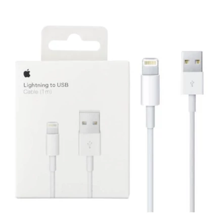 Apple (MUQW3ZM/A) Lightning, USB kábel (1 méter), fehér (Gyári)