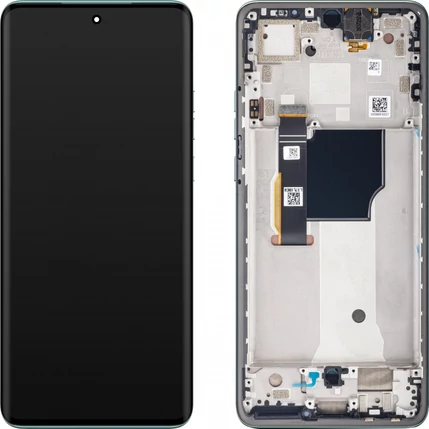 Motorola Edge 40 Neo L3 verzió, LCD kijelző érintőplexivel és előlapkerettel, kék, Soothing Sea (5D68C23159, 5D68C23364 ) (GYÁRI) (SERVICE PACK)