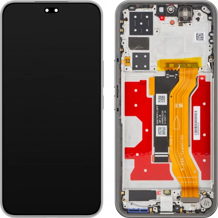 Honor 400 Pro, LCD kijelző érintőplexivel és előlapkeret, (0235APLD), szürke,  Lunar Grey (GYÁRI) (SERVICE PACK)