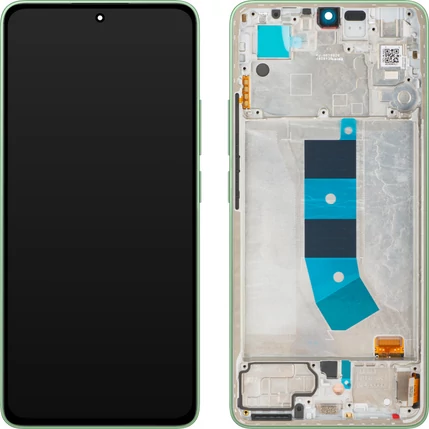 Xiaomi Redmi Note 13 4G, LCD kijelző érintőplexivel és előlapkerettel, zöld (56000300N700) (GYÁRI) (SERVICE PACK)