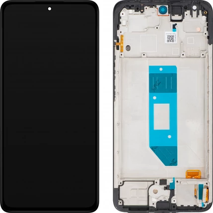 Xiaomi Redmi Note 14 4G, LCD kijelző érintőplexivel és előlap kerettel, fekete (56000700O7E00, 56000100O7E00)  (GYÁRI) (SERVICE PACK) Európai verzió