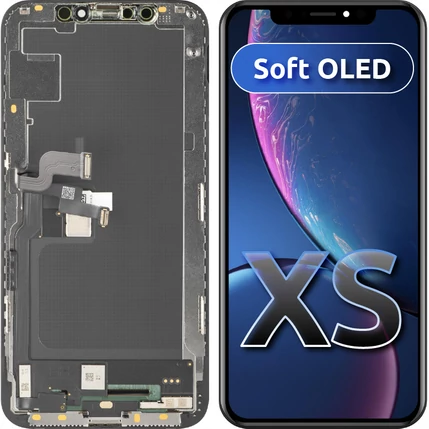 Apple iPhone XS, LCD kijelző érintőplexivel (Soft Oled), fekete