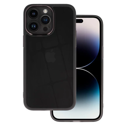 Apple iPhone 7/8/SE 2020/SE 2022, Szilikon tok, Protective Lens, fekete átlátszó