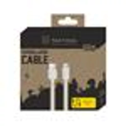 Tactical Smooth Thread USB kábel, USB-A - Lightning, (1 méter 2,1A), fehér 