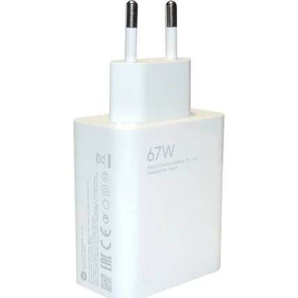 Xiaomi MDY-12-EH, 1XUSB-A 67W (470400000Z1D) Hálózati gyorstöltő, fehér (GYÁRI)