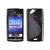 Sony Ericsson X12 Arc/LT18, Szilikon tok, S-Case, fekete