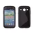 Samsung i8260 Galaxy Core, Szilikon tok, S-Case, fekete