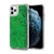 Apple iPhone 12 Pro Max, Szilikon tok, Liquid (Csillámos), zöld