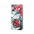 Apple iPhone 13 Pro Max, Oldalra nyíló flip tok, Smart Trendy, Red Flower