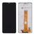 Samsung A125F/A127F Galaxy A12/A12 Nacho/A12s/A02/M02, LCD kijelző érintőplexivel, fekete (sárga átvezető fóliával) (GYÁRI)