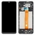 Samsung A022 Galaxy A02, LCD kijelző érintőplexivel és előlap kerettel, fekete