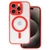 Apple iPhone 15 Plus, Szilikon tok, Magsafe, piros