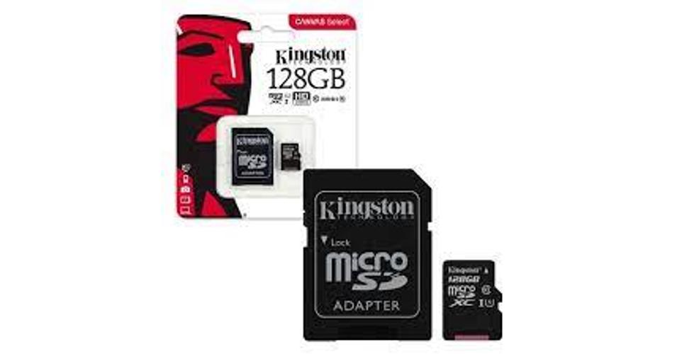 Kingston microSDHC 128GB, Memóriakártya (+Adapter)